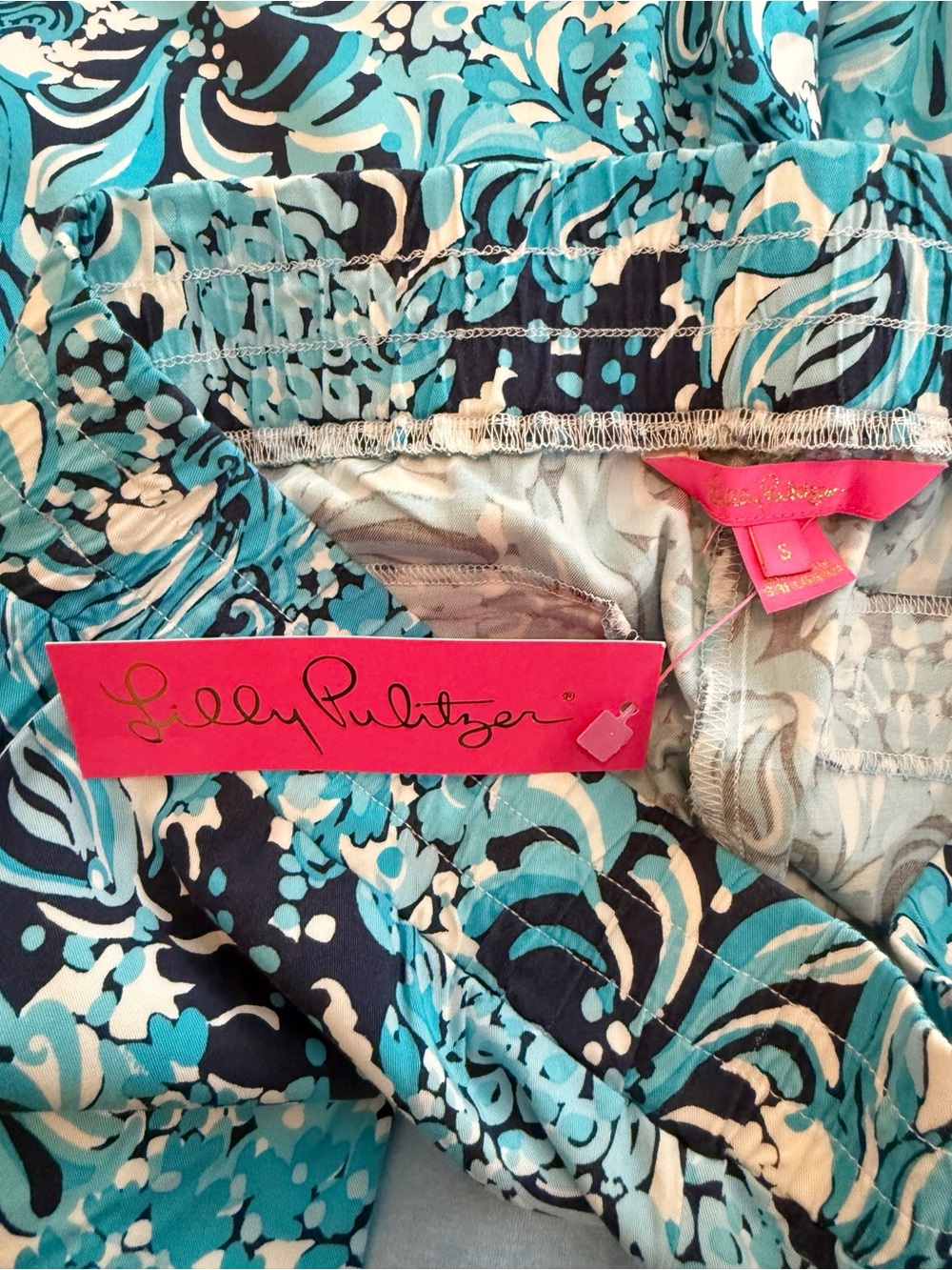NWT Lilly Pulitzer Rici Jogger Pants Mermazing Sz S - Picture 9 of 13